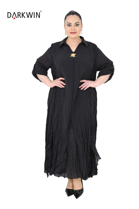 B4069 DARKWIN ELBİSE SIYAH - 4