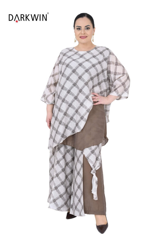 B4071 DARKWIN BLUZ-PANTOLON BEJ - 5