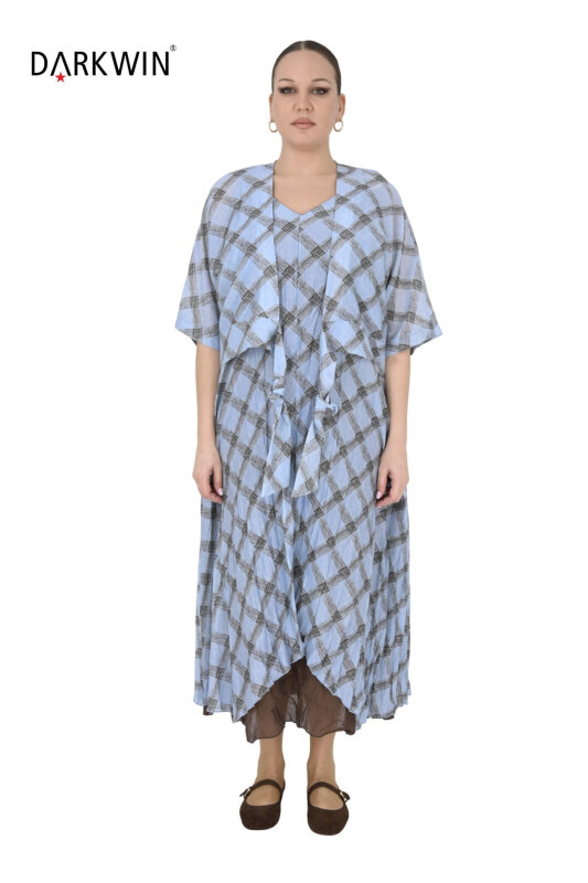 B4074 DARKWIN ELBİSE 2 Lİ MAVI - 1