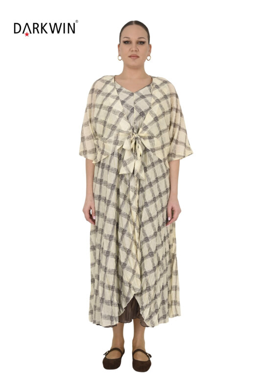 B4074 DARKWIN ELBİSE 2 Lİ SARI - 1