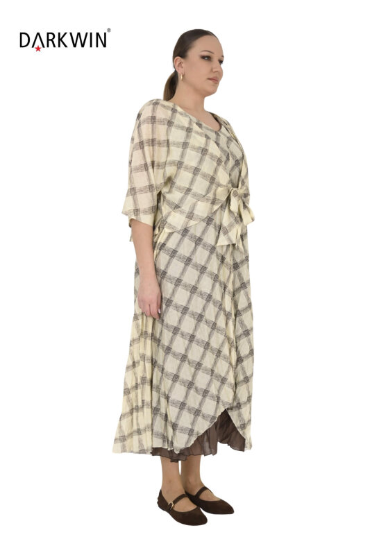 B4074 DARKWIN ELBİSE 2 Lİ SARI - 2