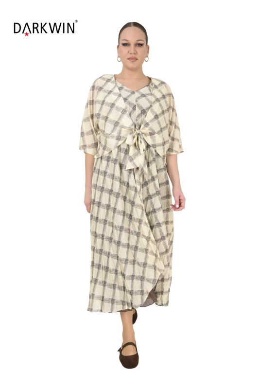 B4074 DARKWIN ELBİSE 2 Lİ SARI - 3