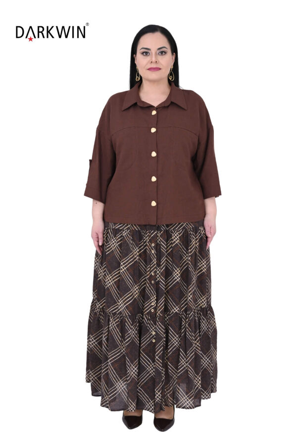 B4075 DARKWIN GÖMLEK-ETEK KAHVE - 1