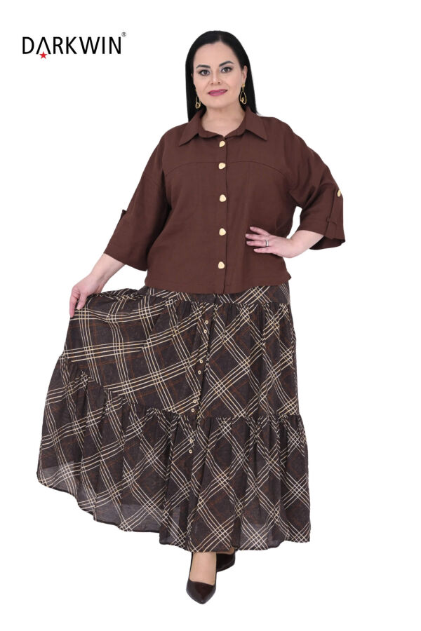 B4075 DARKWIN GÖMLEK-ETEK KAHVE - 4