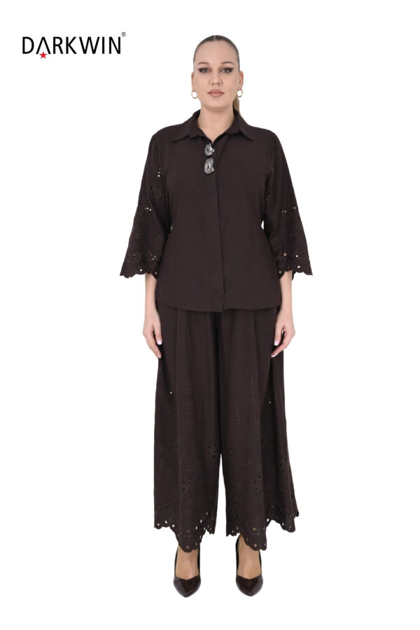 B4077 DARKWIN GÖMLEK-PANTOLON KAHVE - 1