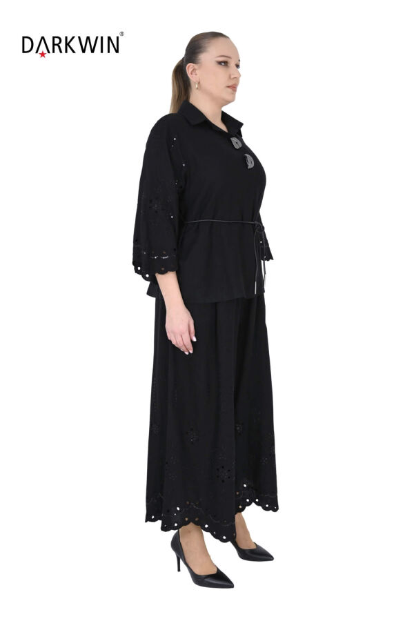 B4077 DARKWIN GÖMLEK-PANTOLON SIYAH - 2