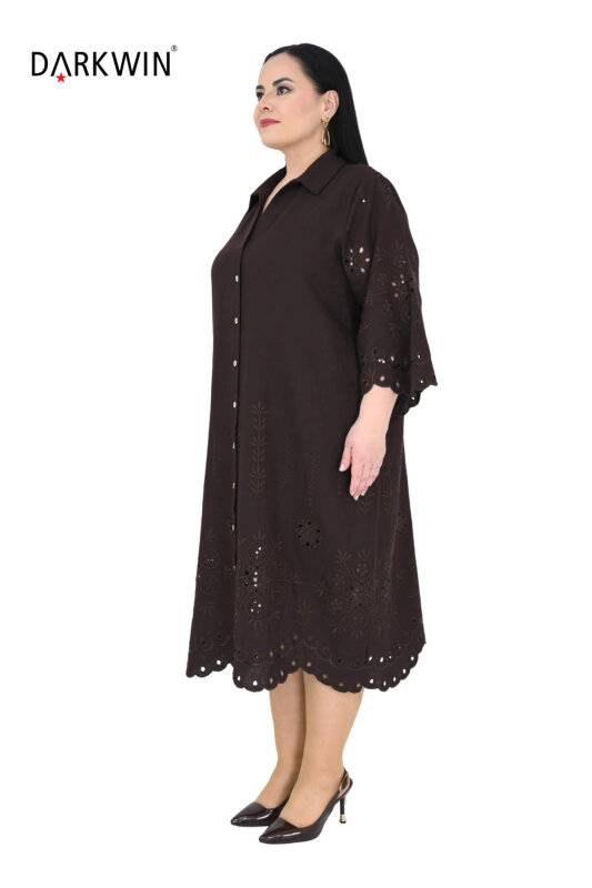 B4078 DARKWIN ELBİSE KAHVE - DARKWIN (1)