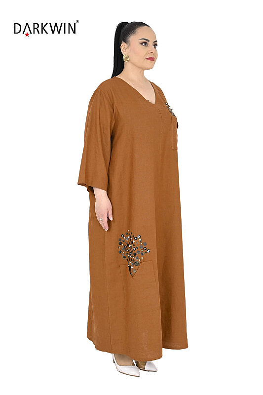 B4083 DARKWIN ELBİSE A.KAHVE - DARKWIN (1)