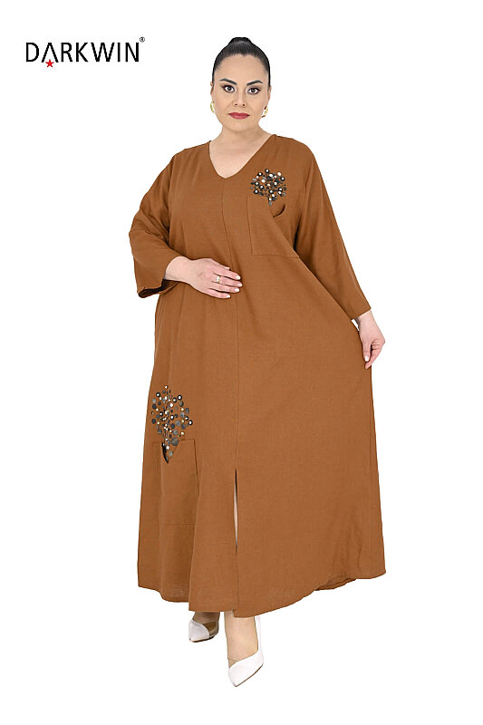 B4083 DARKWIN ELBİSE A.KAHVE - 4