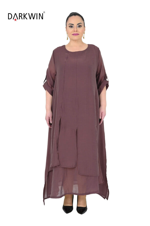 B4084 DARKWIN ELBİSE KAHVE - 1