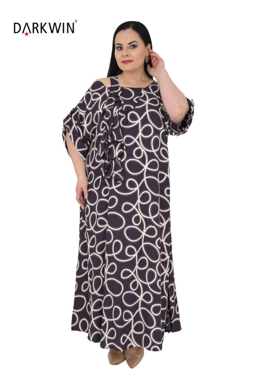 B4086 DARKWIN ELBİSE KAHVE - 4