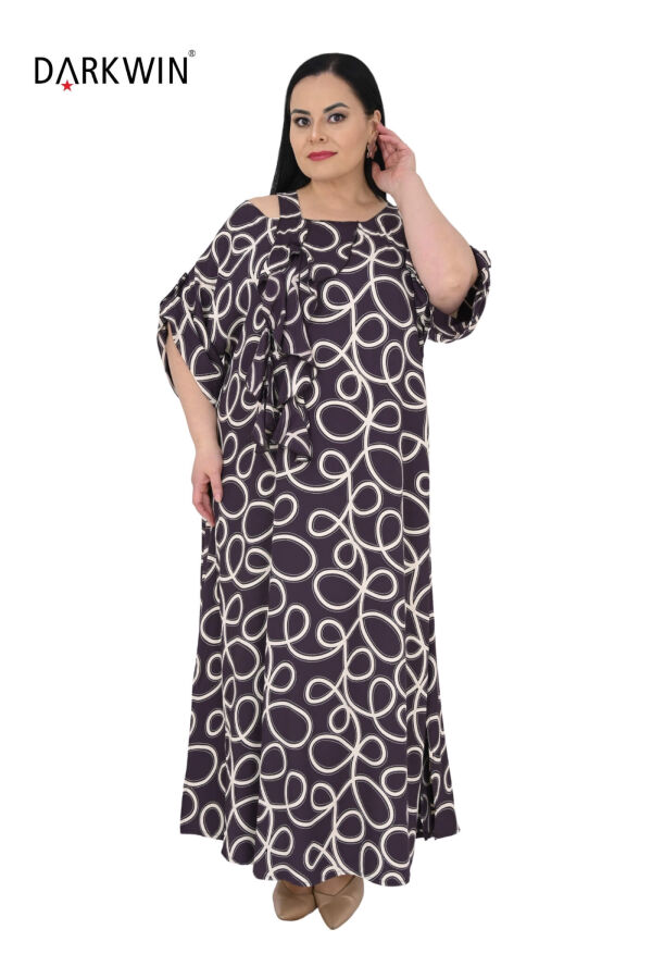 B4086 DARKWIN ELBİSE KAHVE - 4