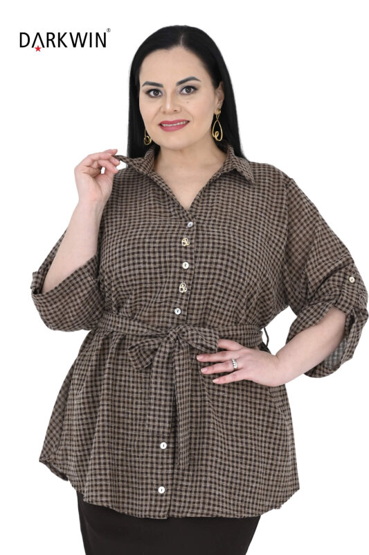 B4088 DARKWIN GÖMLEK KAHVE - 4