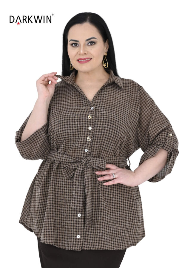 B4088 DARKWIN GÖMLEK KAHVE - 4