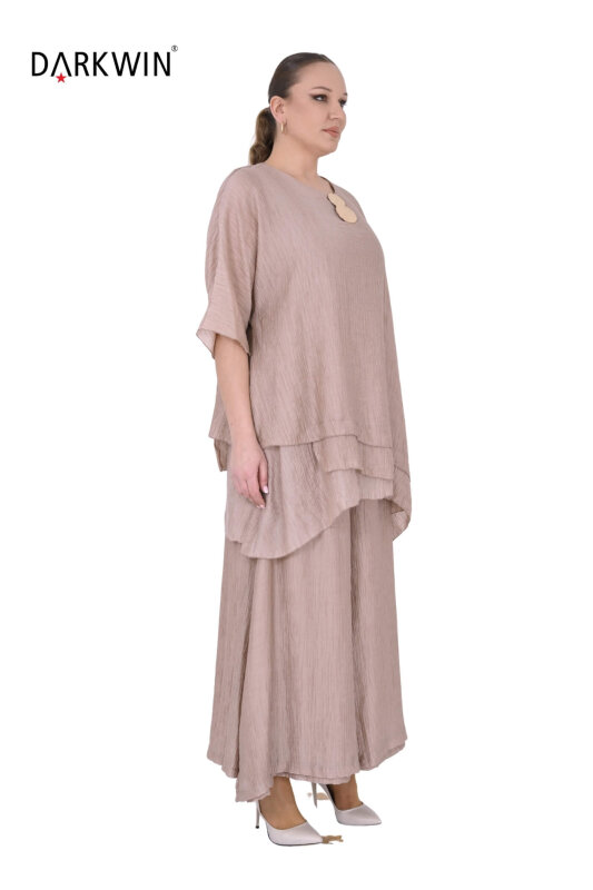 B4098 DARKWIN TUNİK-PANTOLON BEJ - DARKWIN (1)
