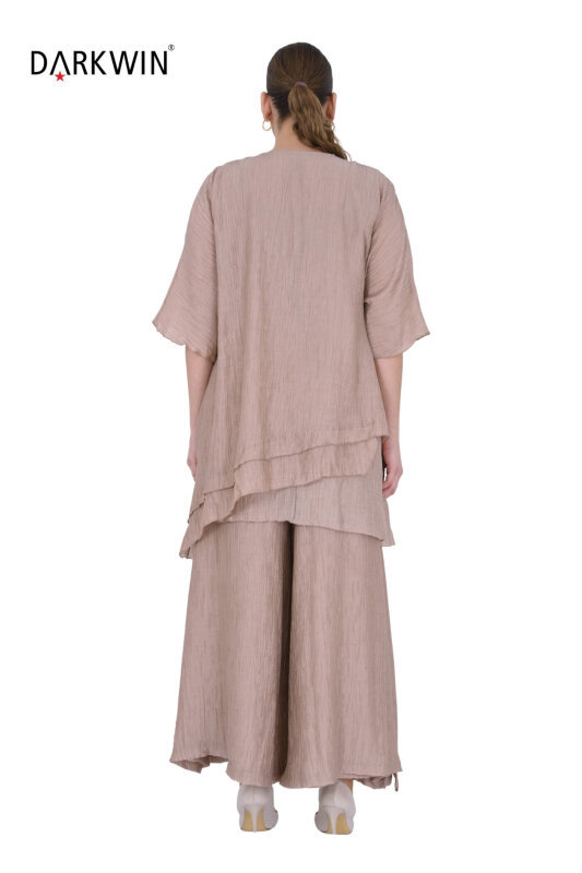 B4098 DARKWIN TUNİK-PANTOLON BEJ - 3