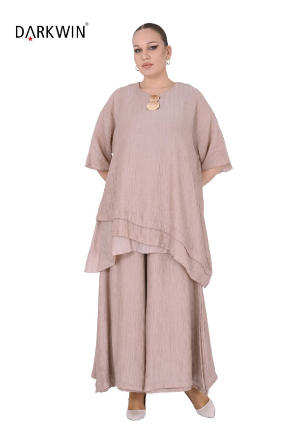 B4098 DARKWIN TUNİK-PANTOLON BEJ - 4