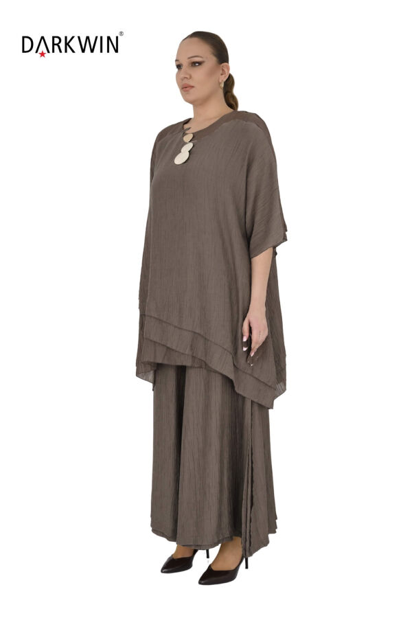 B4098 DARKWIN TUNİK-PANTOLON KAHVE - 2