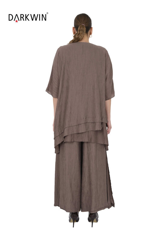 B4098 DARKWIN TUNİK-PANTOLON KAHVE - 3