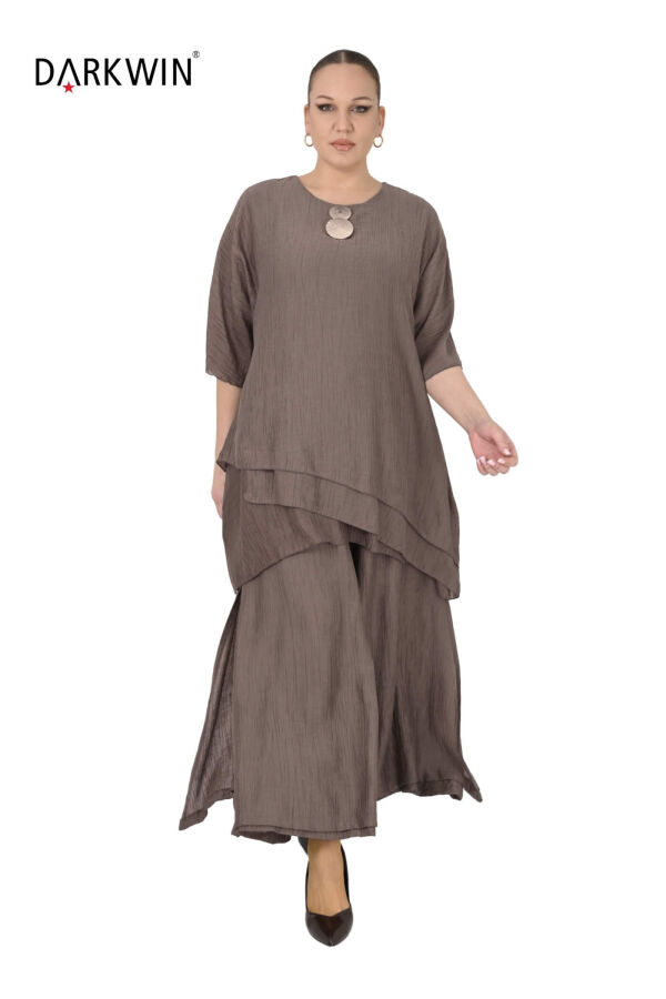 B4098 DARKWIN TUNİK-PANTOLON KAHVE - 4