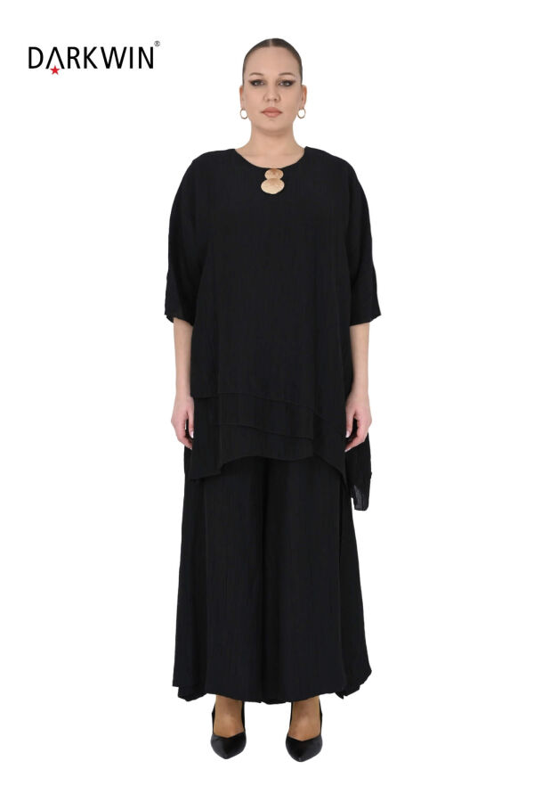 B4098 DARKWIN TUNİK-PANTOLON SIYAH - 1