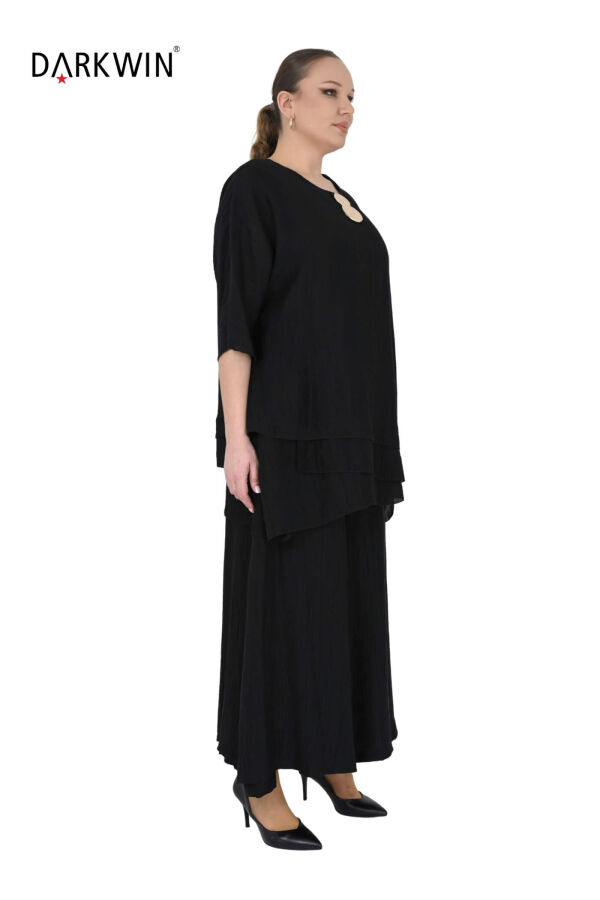 B4098 DARKWIN TUNİK-PANTOLON SIYAH - 2