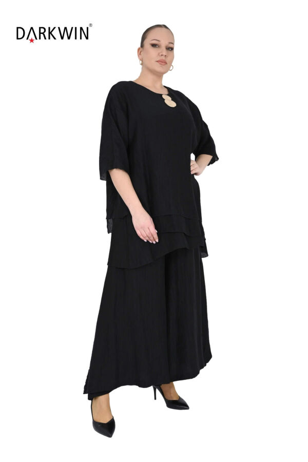 B4098 DARKWIN TUNİK-PANTOLON SIYAH - 4