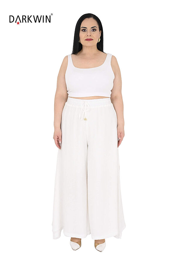 B4098 DARKWIN TUNİK-PANTOLON BEYAZ - 4