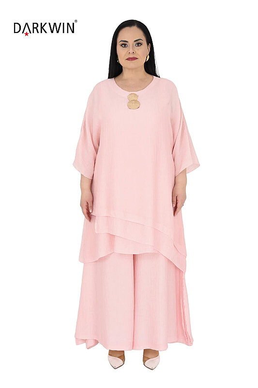 B4098 DARKWIN TUNİK-PANTOLON PEMBE - DARKWIN