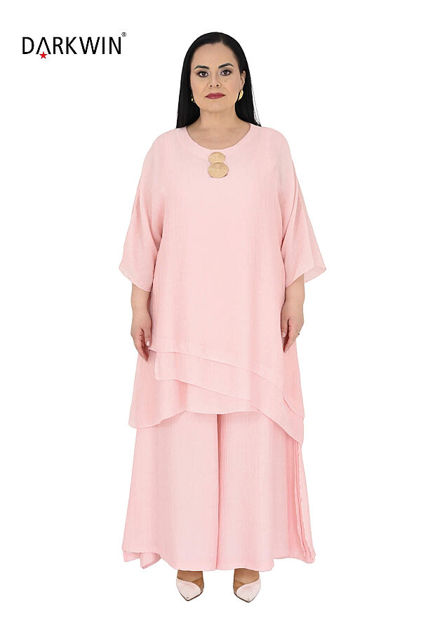 B4098 DARKWIN TUNİK-PANTOLON PEMBE - 1