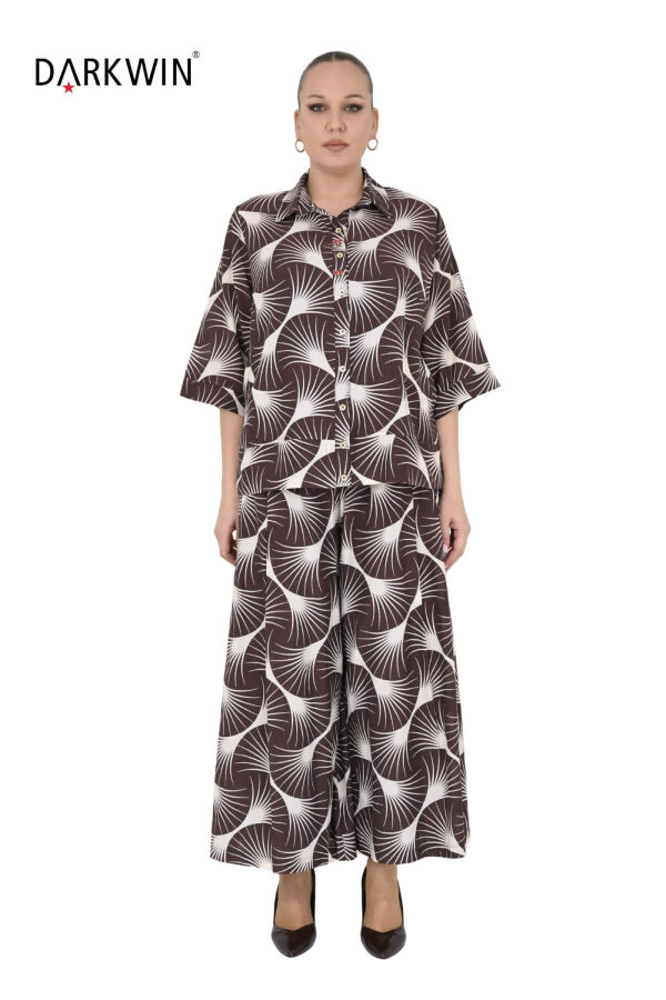 B4105 DARKWIN GÖMLEK-PANTOLON KAHVE-BEJ - 1