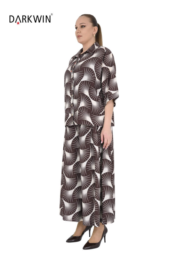 B4105 DARKWIN GÖMLEK-PANTOLON KAHVE-BEJ - 2