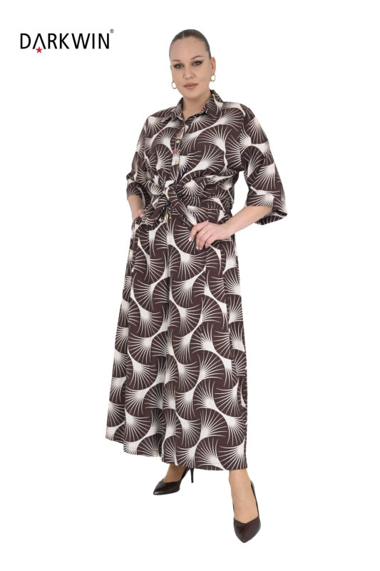 B4105 DARKWIN GÖMLEK-PANTOLON KAHVE-BEJ - 4