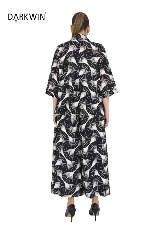 B4105 DARKWIN GÖMLEK-PANTOLON SIYAH-BEJ - 3