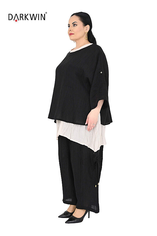 B4135 DARKWIN BLUZ-PANTOLON SIYAH - DARKWIN (1)