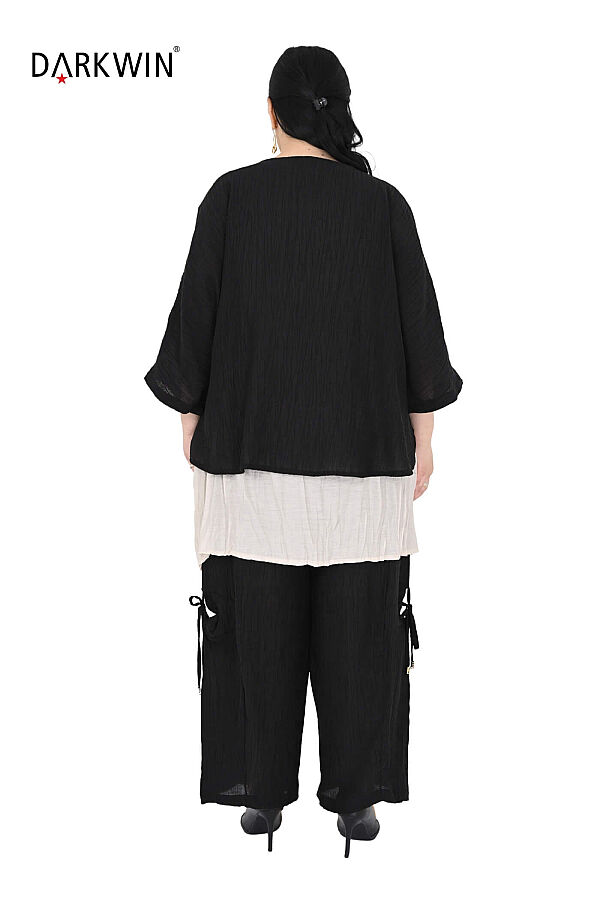 B4135 DARKWIN BLUZ-PANTOLON SIYAH - 3