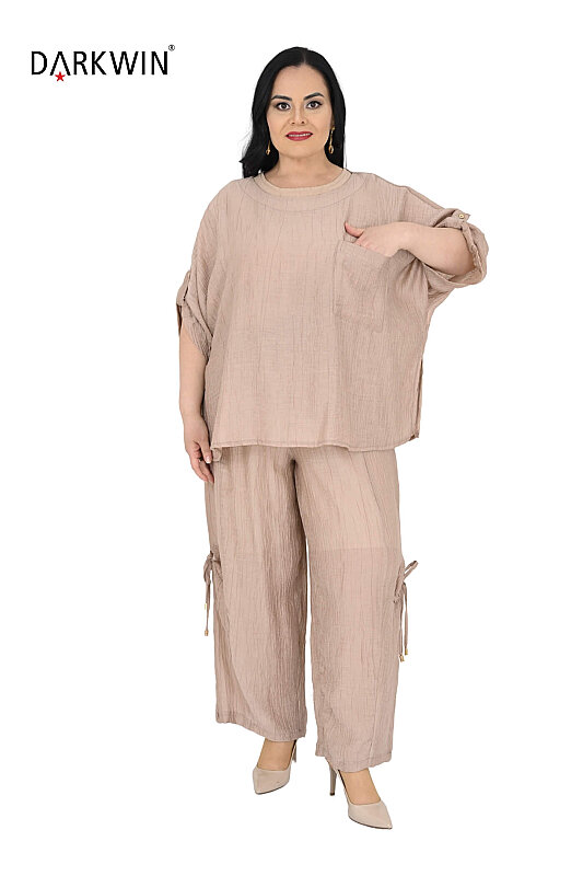 B4135 DARKWIN BLUZ-PANTOLON VIZON - 4