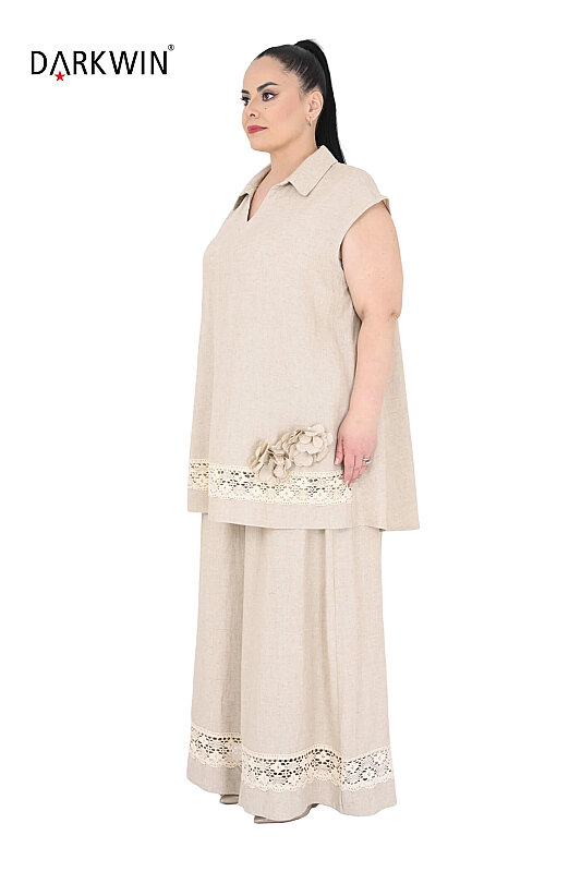 B4138 DARKWIN BLUZ-PANTOLON BEJ - DARKWIN (1)