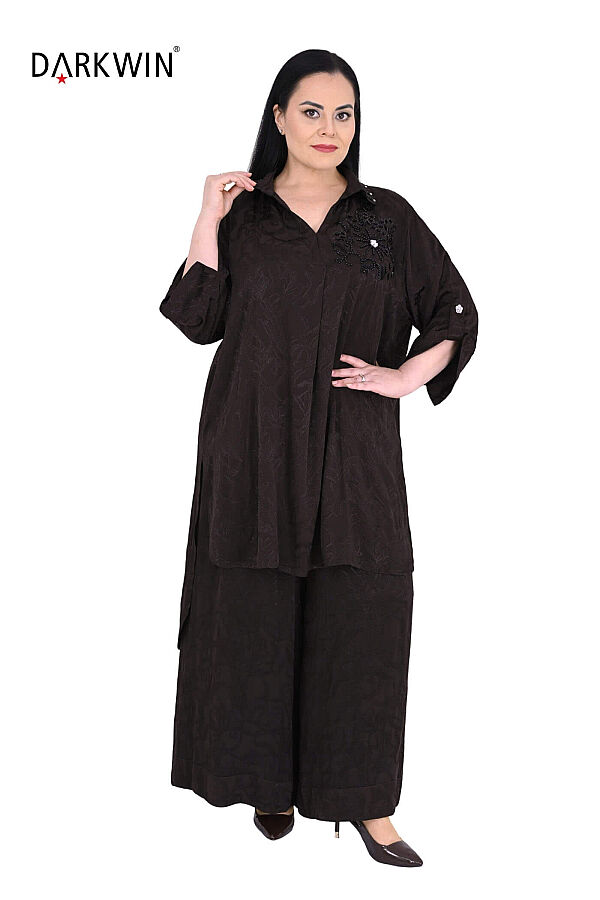 B4199 DARKWIN TUNİK-PANTOLON KAHVE - 7