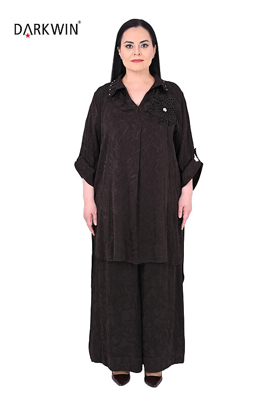 B4199 DARKWIN TUNİK-PANTOLON KAHVE - DARKWIN (1)