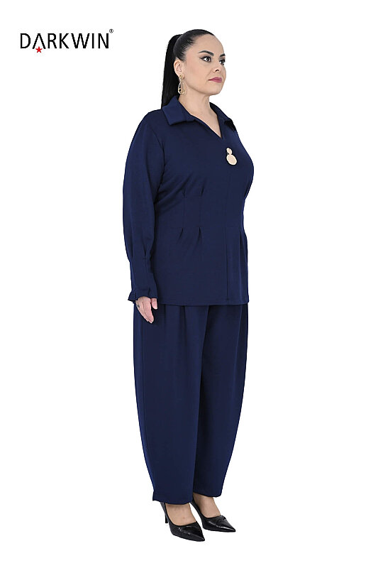B4215 DARKWIN BLUZ-PANTOLON K.LACIVERT - Darkwin (1)