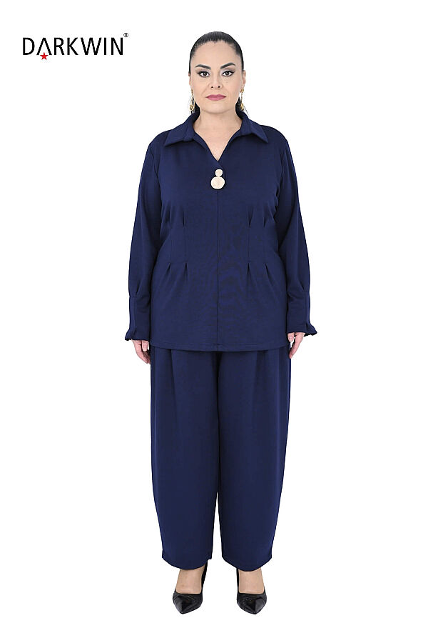 B4215 DARKWIN BLUZ-PANTOLON K.LACIVERT - 1