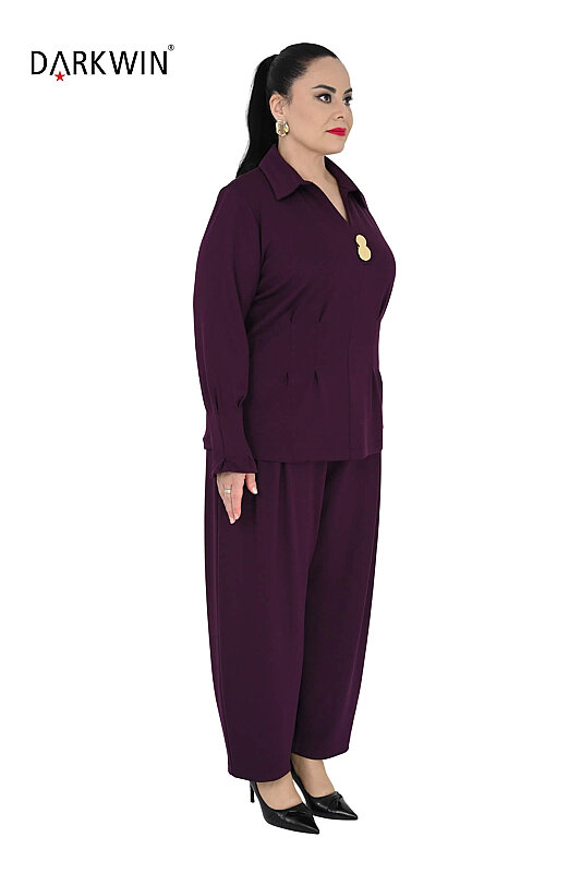 B4215 DARKWIN BLUZ-PANTOLON BORDO - Darkwin (1)
