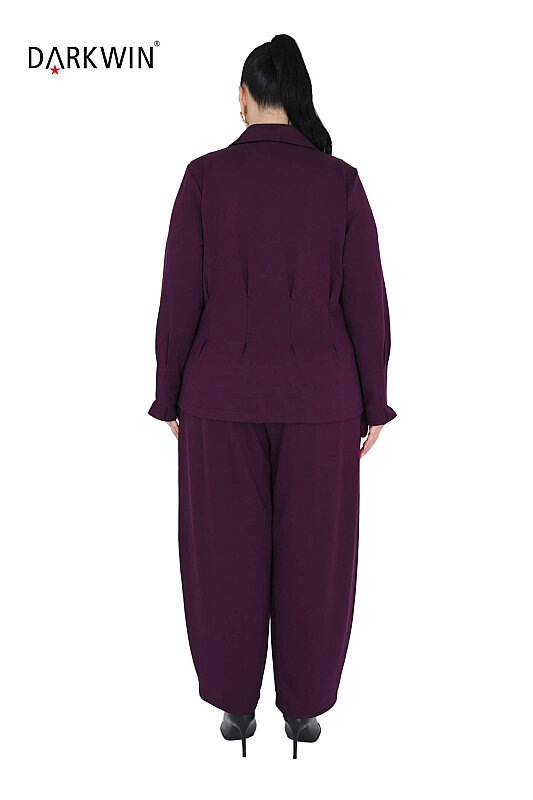 B4215 DARKWIN BLUZ-PANTOLON BORDO - 3