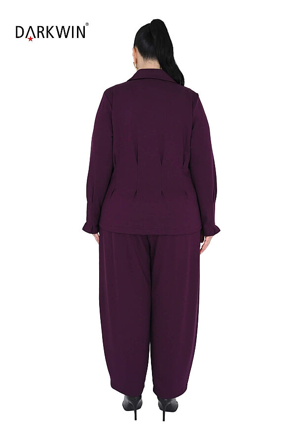 B4215 DARKWIN BLUZ-PANTOLON BORDO - 3