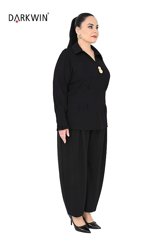 B4215 DARKWIN BLUZ-PANTOLON SIYAH - Darkwin (1)