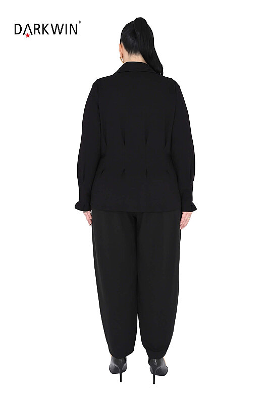 B4215 DARKWIN BLUZ-PANTOLON SIYAH - 3