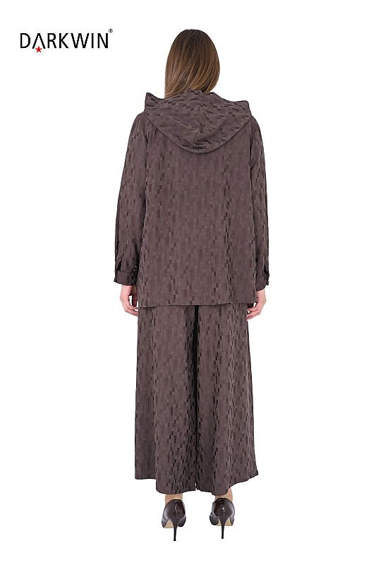 B4224 DARKWIN BLUZ-PANTOLON KAHVE - 3