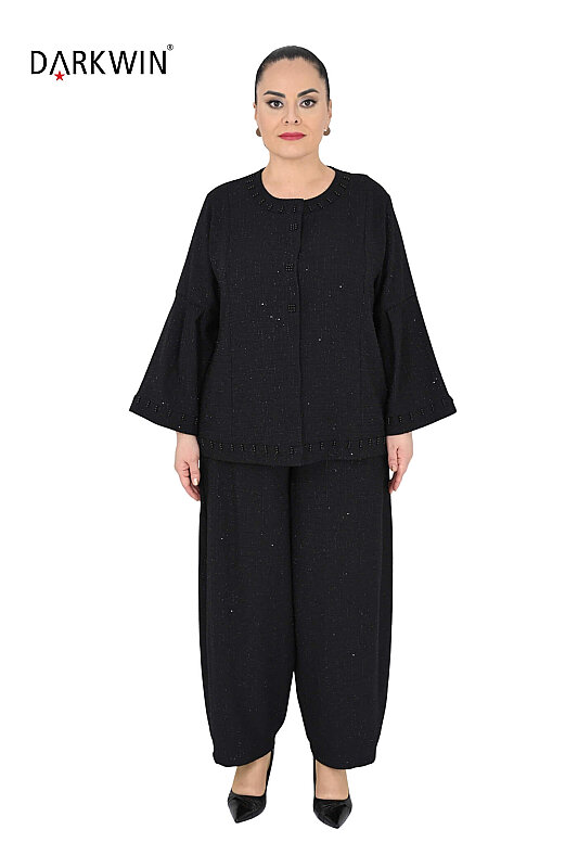 B4231 DARKWIN CEKET-PANTOLON SIYAH - Darkwin