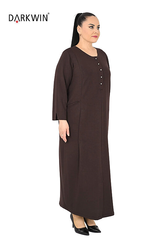 B4232 DARKWIN ELBİSE KAHVE - DARKWIN (1)